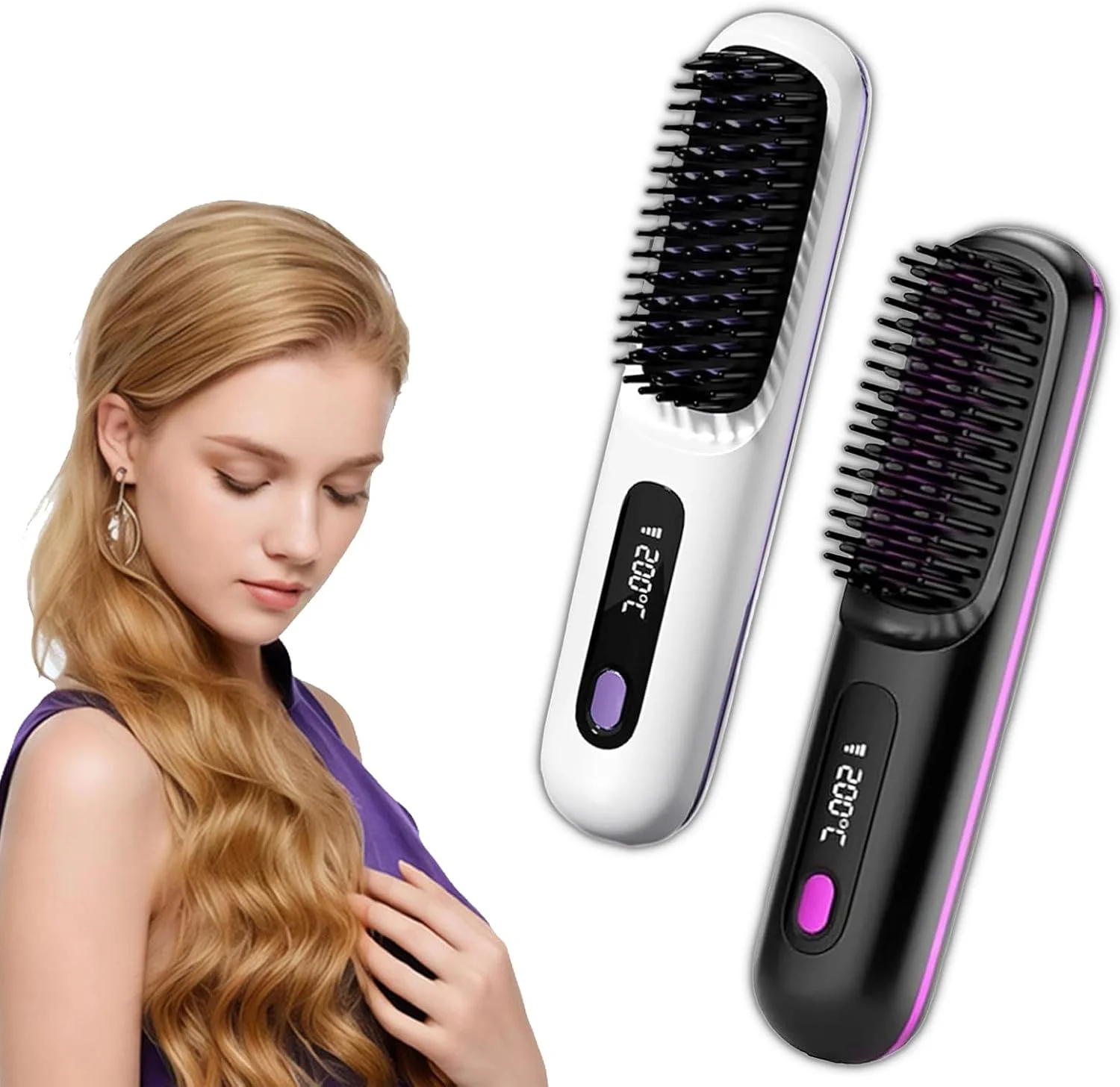 CEPILLO ALISADOR DE PELO LONICO