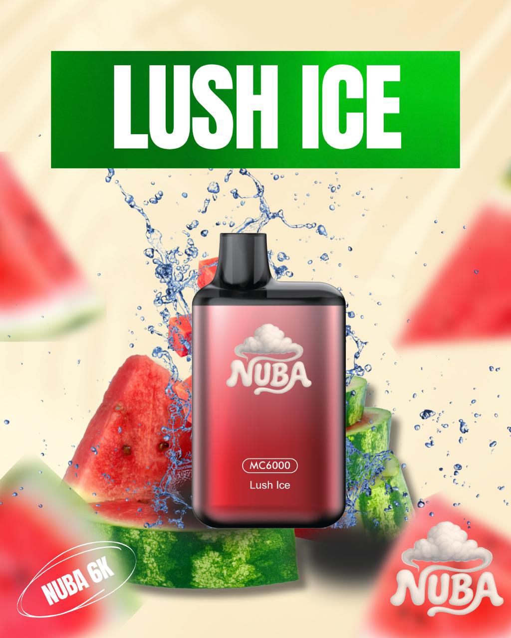 NUBA 6K PUFFS LUSH ICE SANDIA HELADA 