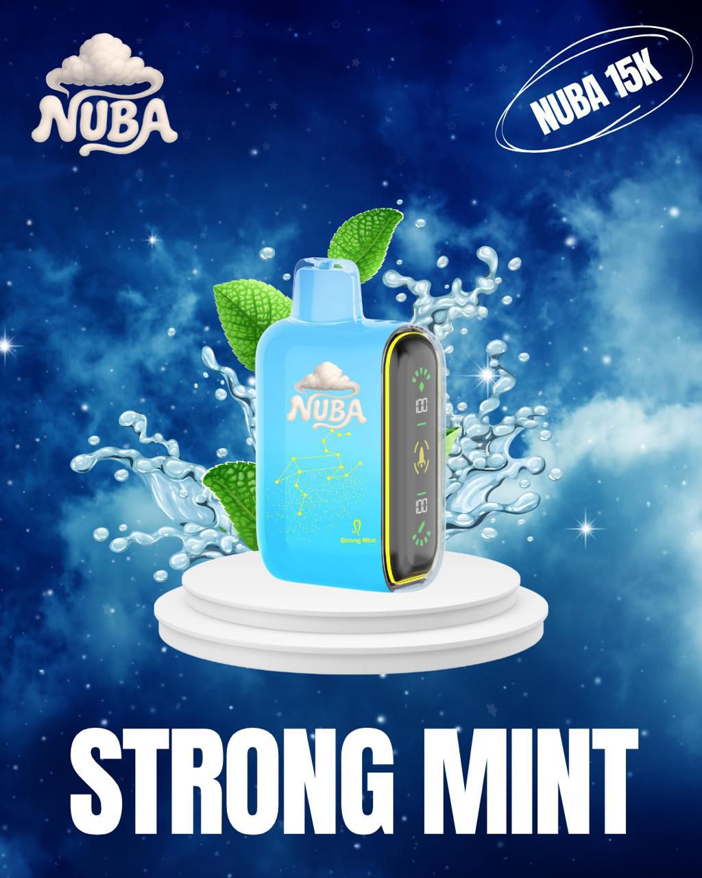 NUBA 15K PUFFS STRONG MINT MENTA 