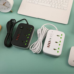 MULTIPLICADOR DE CORRIENTE 4 USB + 2 TOMAS 2500W