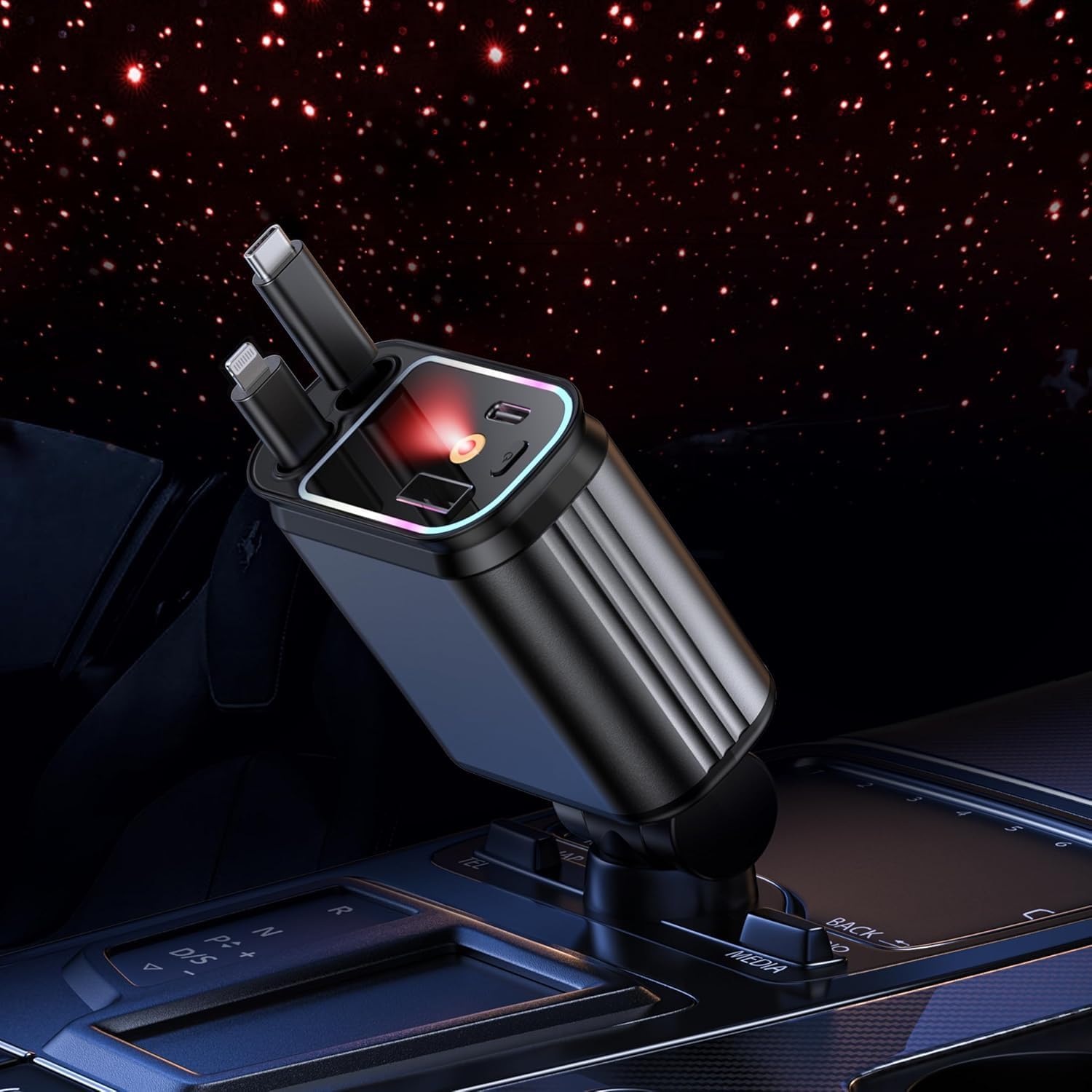 CARGADOR 4 EN 1 CON PROYECTOR 