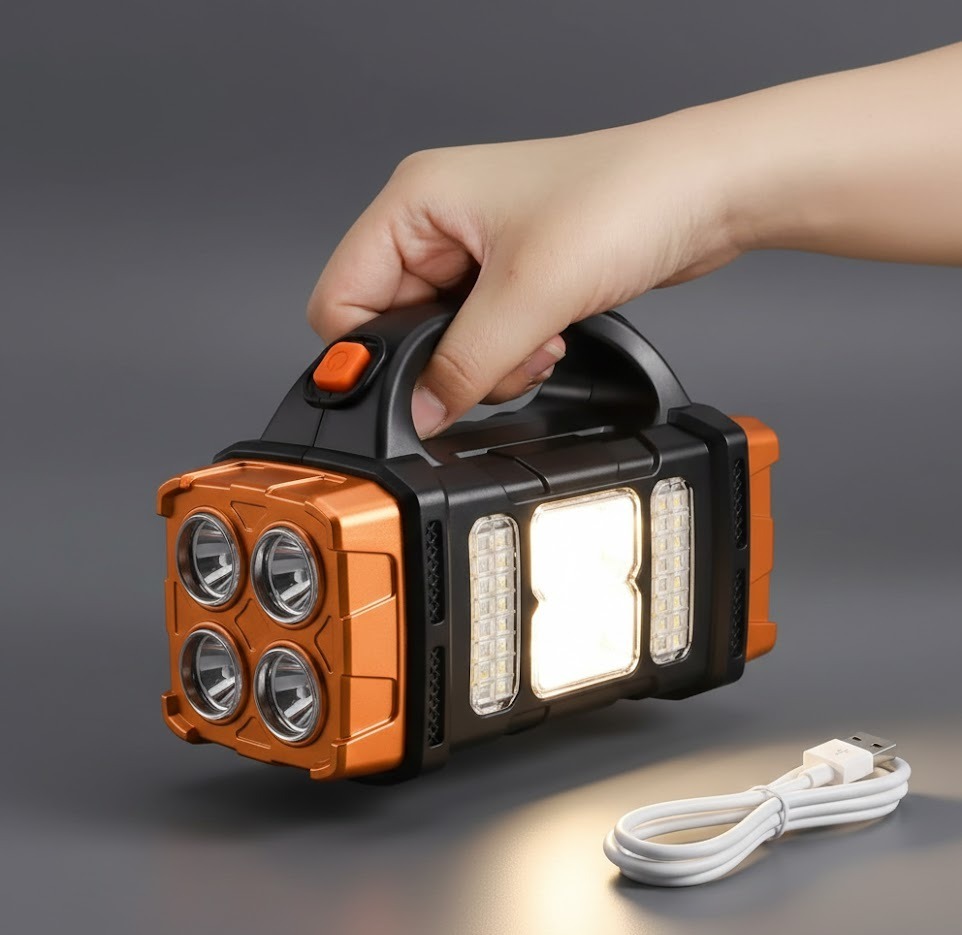 LÁMPARA LED RECARGABLE MULTIFUNCIONAL