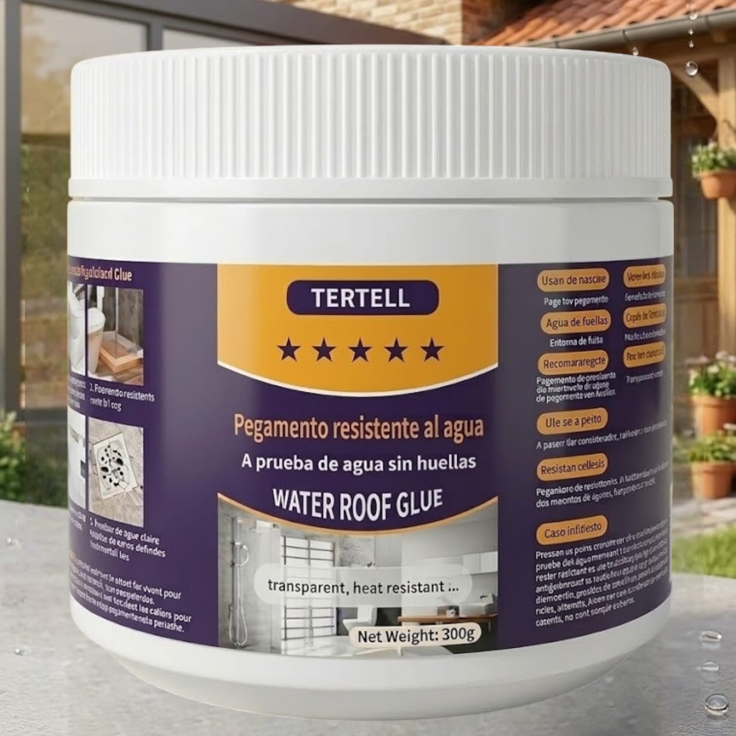 PEGAMENTO A PRUEBA DE AGUA