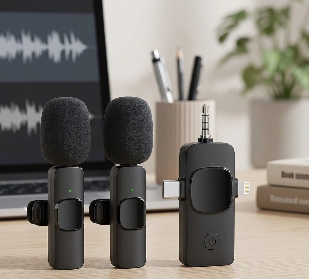 SET DE MICROFONOS INALAMBRICOS PARA CELULAR 