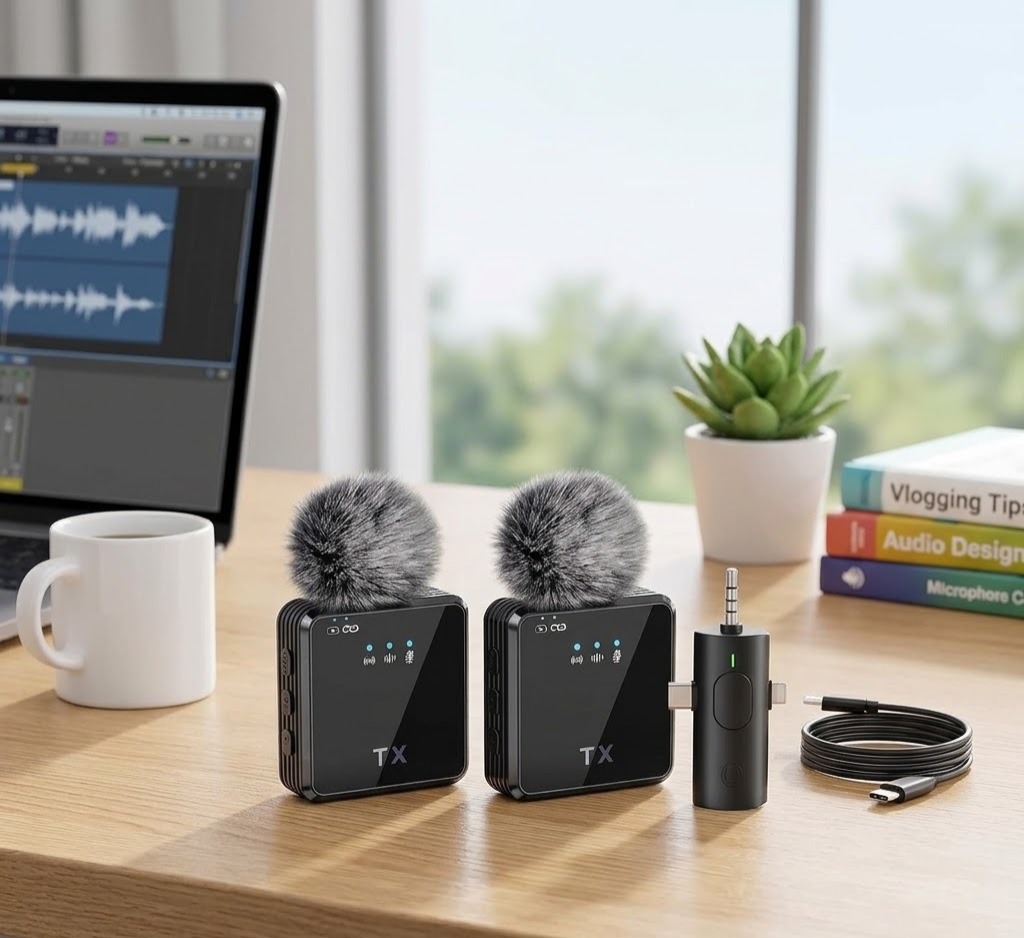 KIT DE MICROFONOS INALAMBRICOS DE SOLAPA