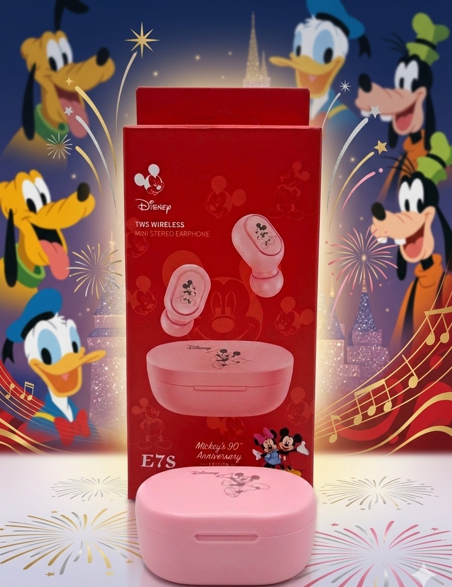 AUDIFONOS E7S MICKEY ROSADO 