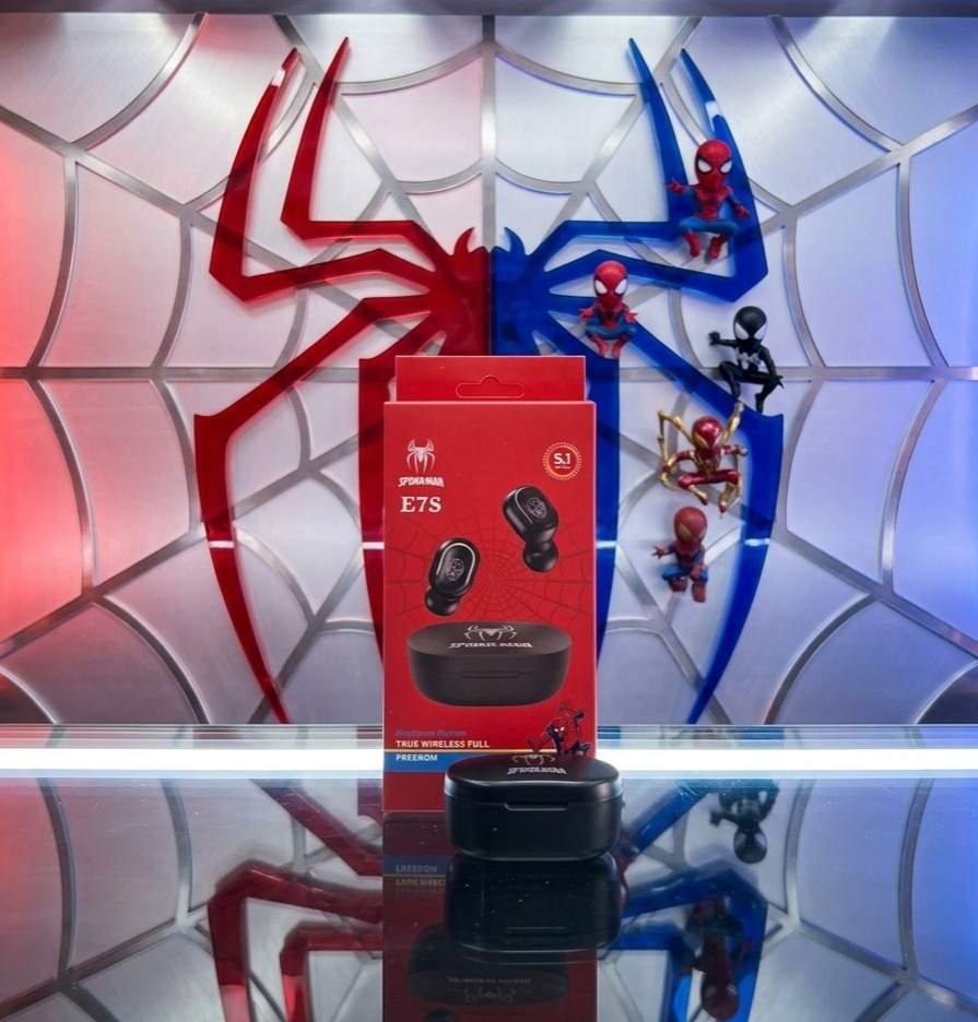 AUDIFONOS E7S SPIDER MAN NEGRO 