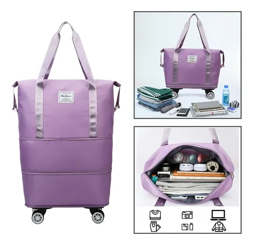 BOLSO PLEGABLE IMPERMEABLE CON RODOS