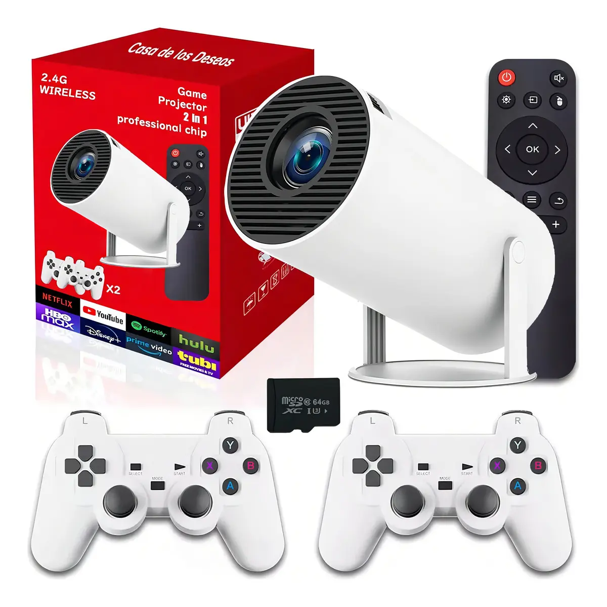 PROYECTOR  CON CONSOLA DE JUEGOS 