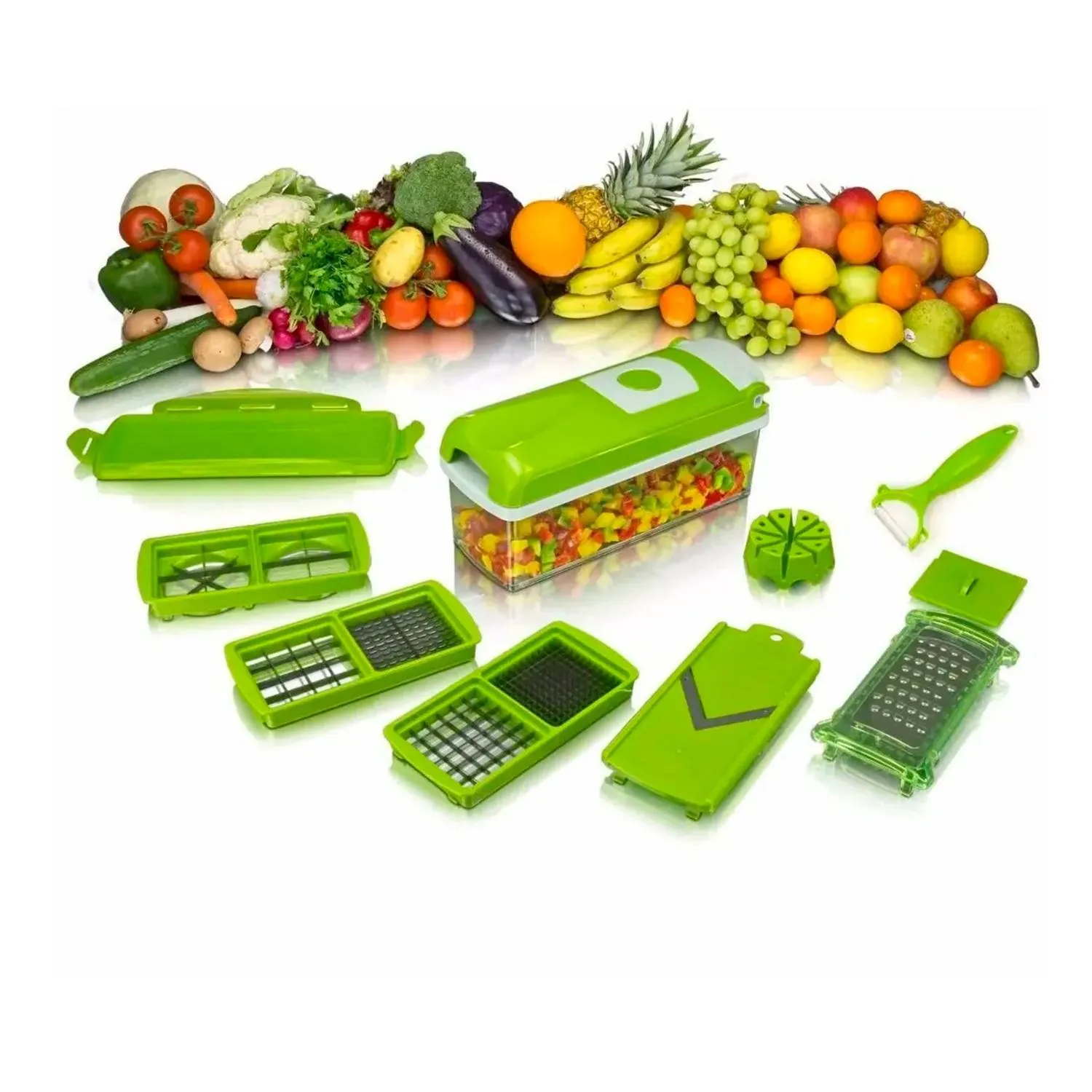 PICADOR DE VERDURA MULTIFUNCIONAL 11 PCS
