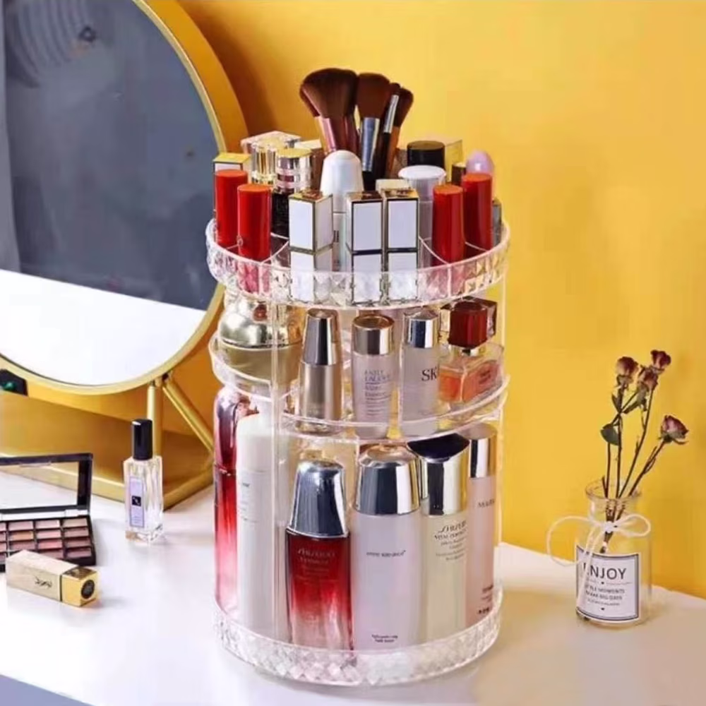 ORGANIZADOR DE MAQUILLAJE GIRATORIO