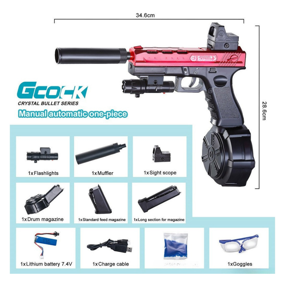 PISTOLA DE BALAS DE GEL ELECTRICA