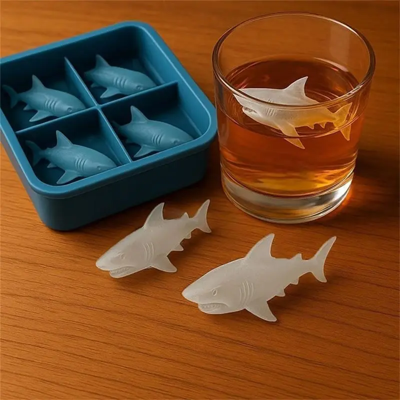 MOLDE PARA HIELO DE TIBURON 