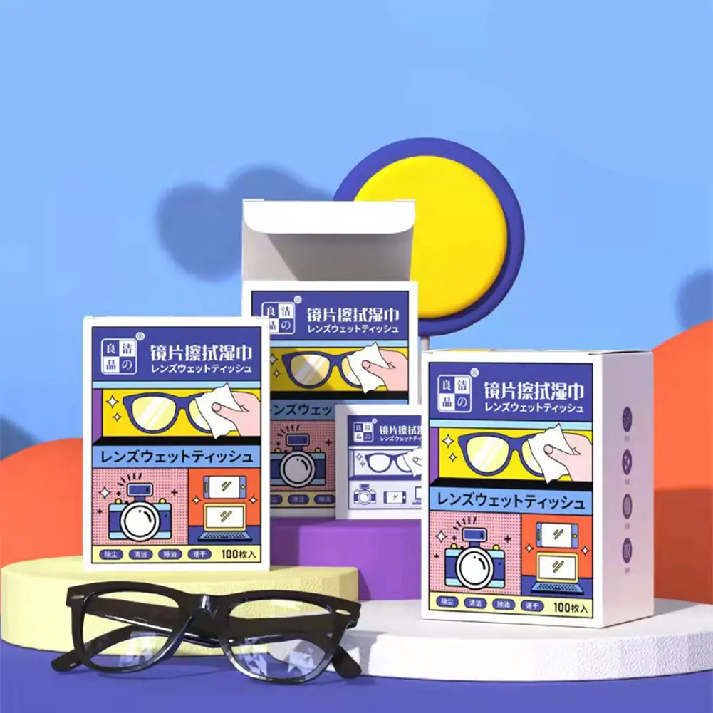 TOALLA HUMEDA PRA LENTES 100PCS