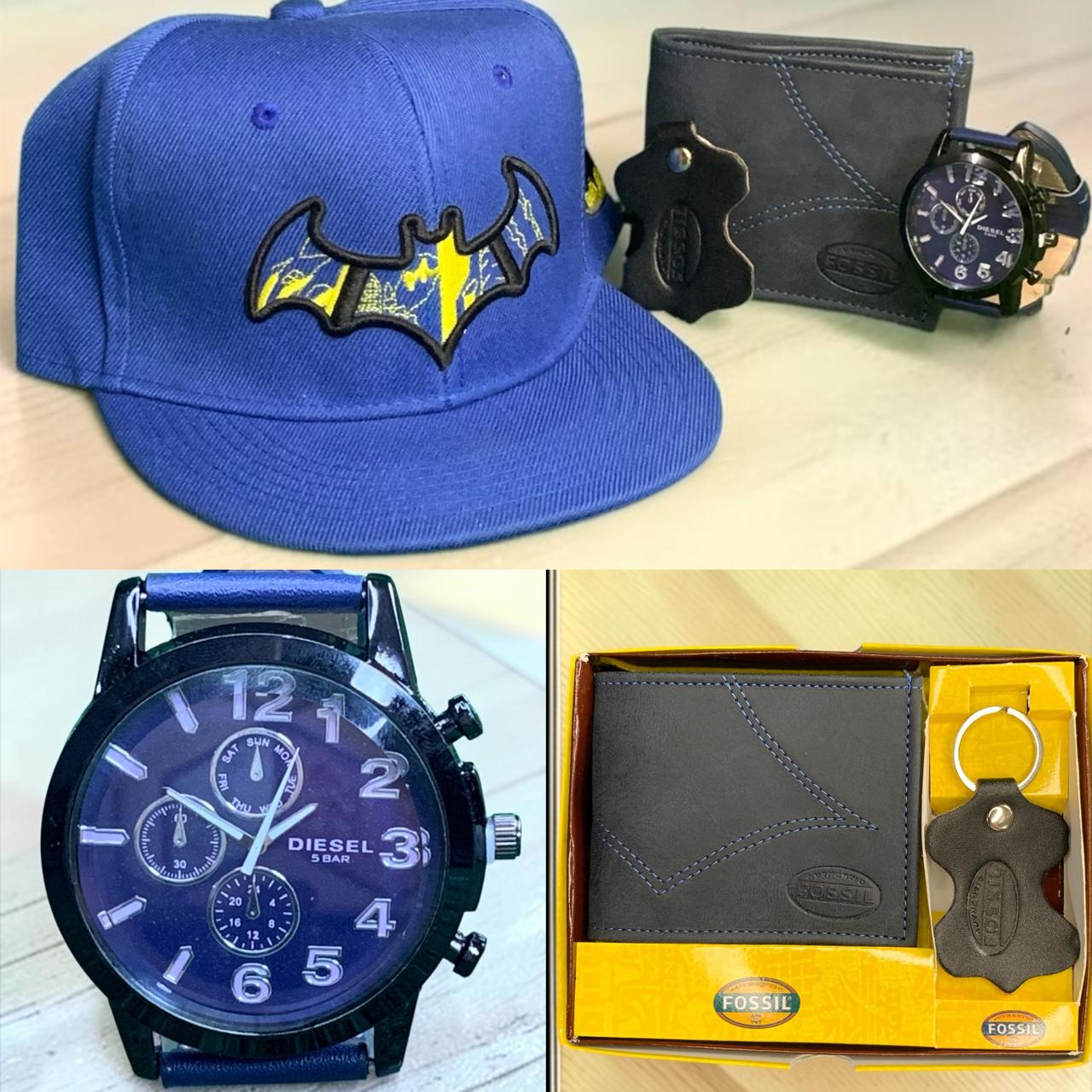 COMBO DE RELOJ GORRA Y BILLETERA