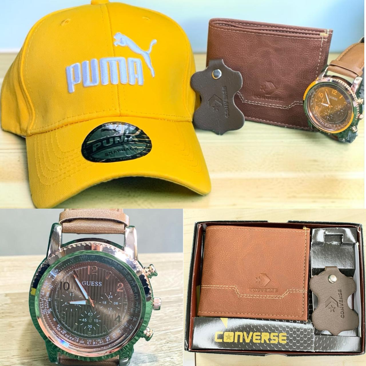 COMBO DE RELOJ GORRA Y BILLETERA
