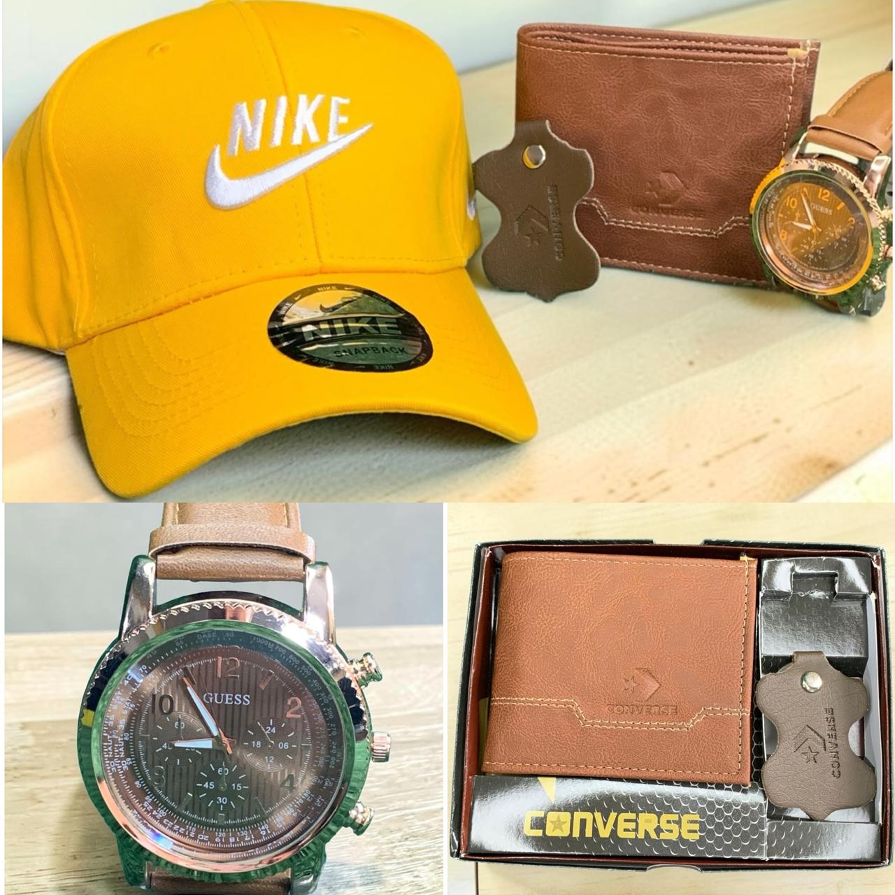 COMBO DE RELOJ GORRA Y BILLETERA