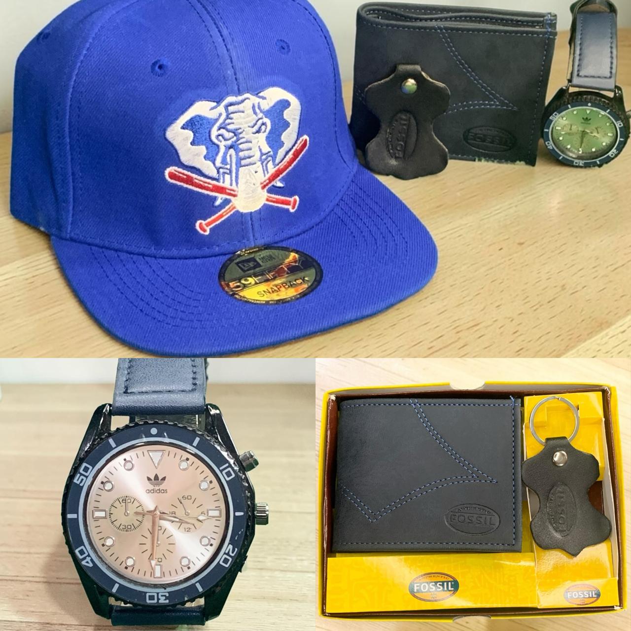 COMBO DE RELOJ GORRA Y BILLETERA