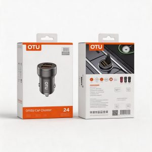 CARGADOR DE COCHE NEGRO DOBLE USB V3