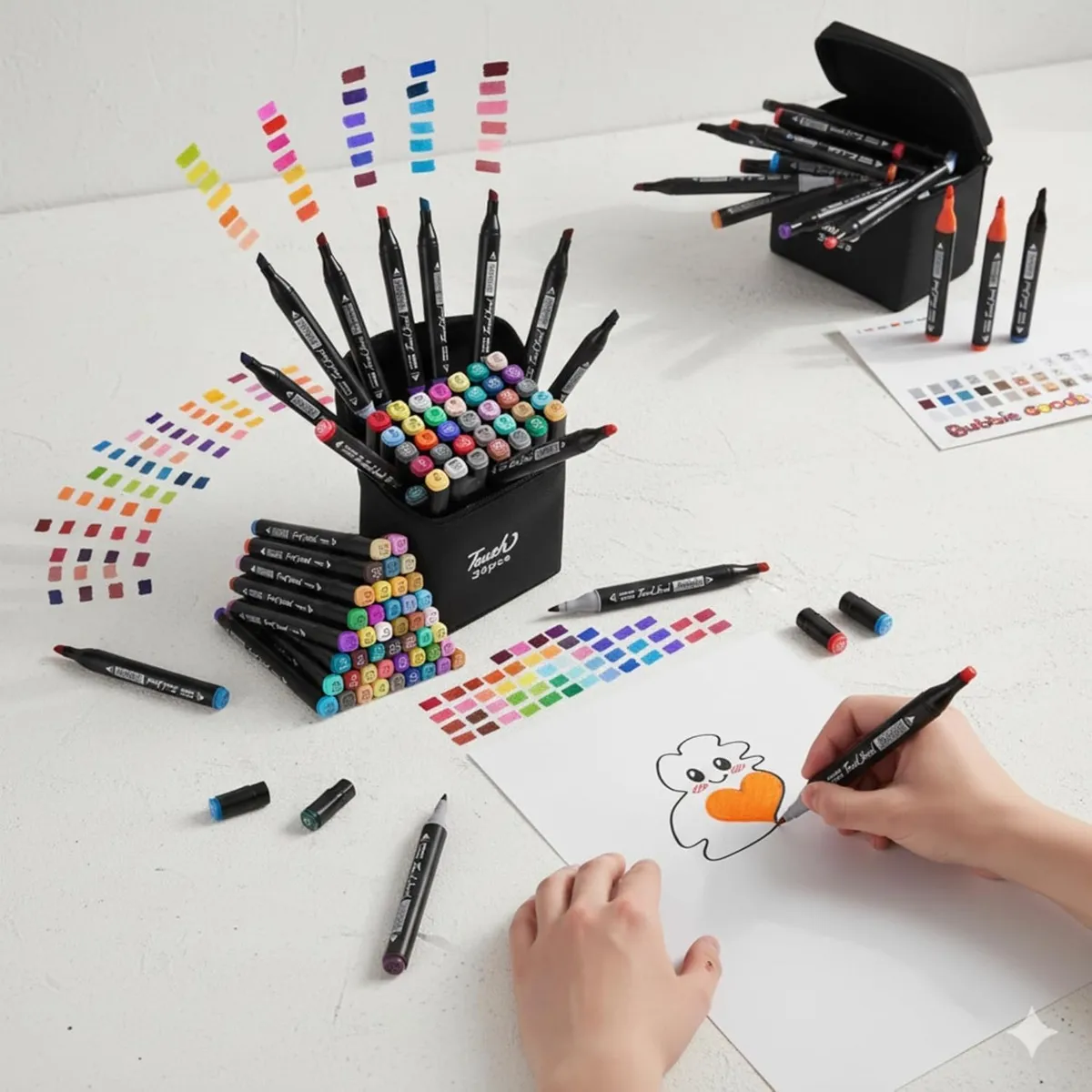SET DE MARCADORES DOBLE PUNTA 36 PCS