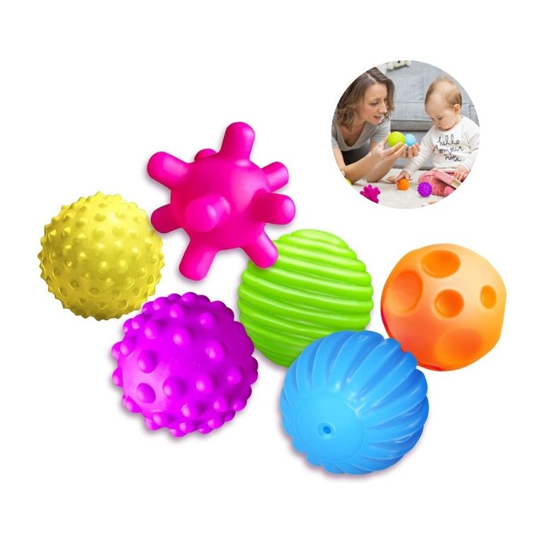 PELOTAS SENSORIALES CON TEXTURA 