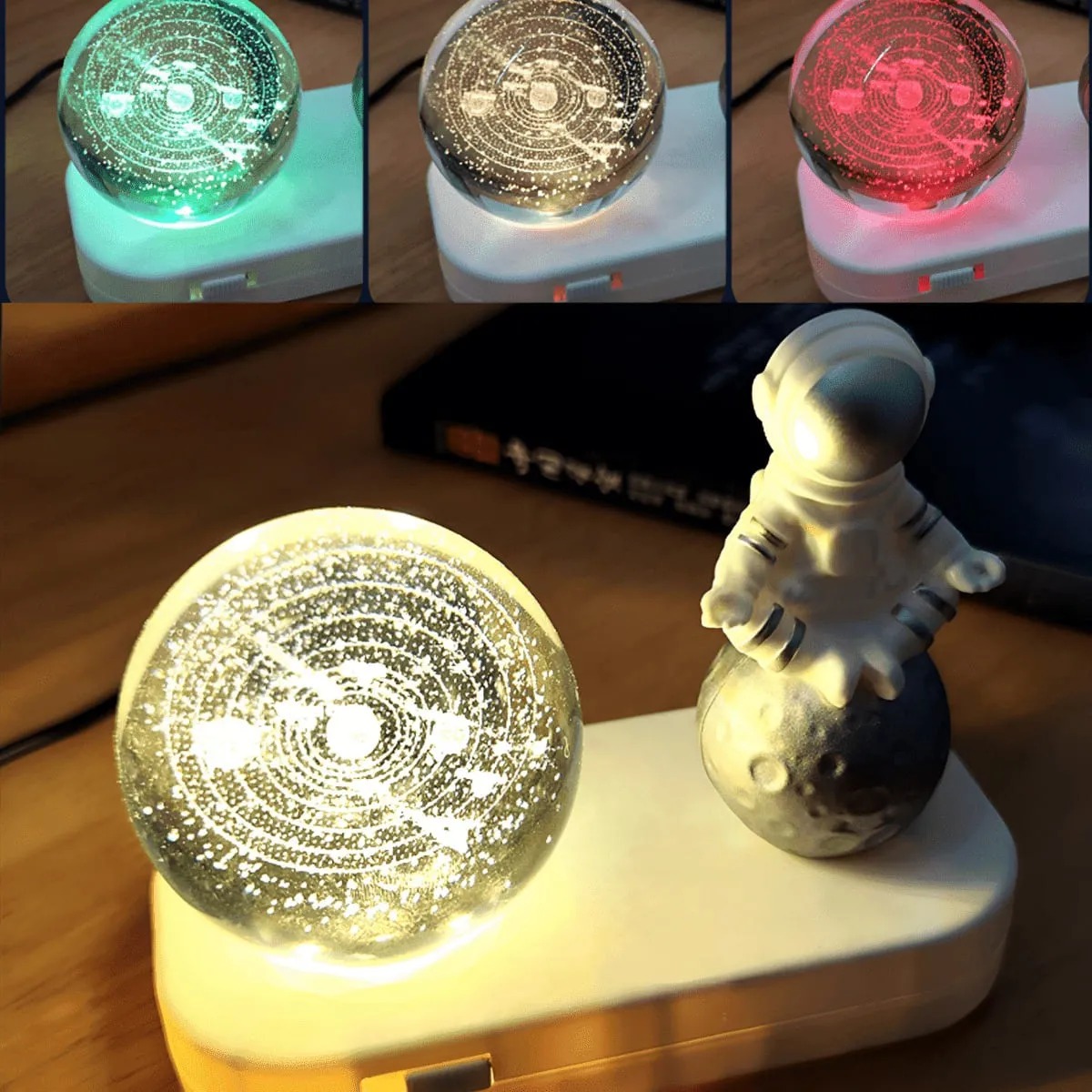 LUZ LED BOLA DE CRISTAL 