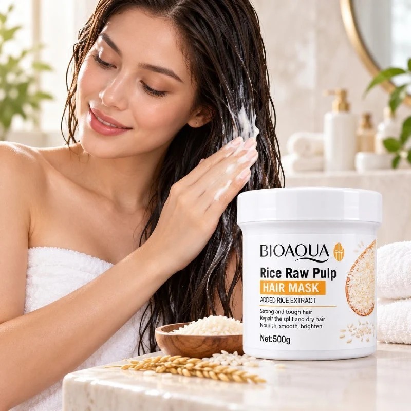 MASCARILLA PARA EL CABELLO CON EXTRACTOR DE ARROZ 