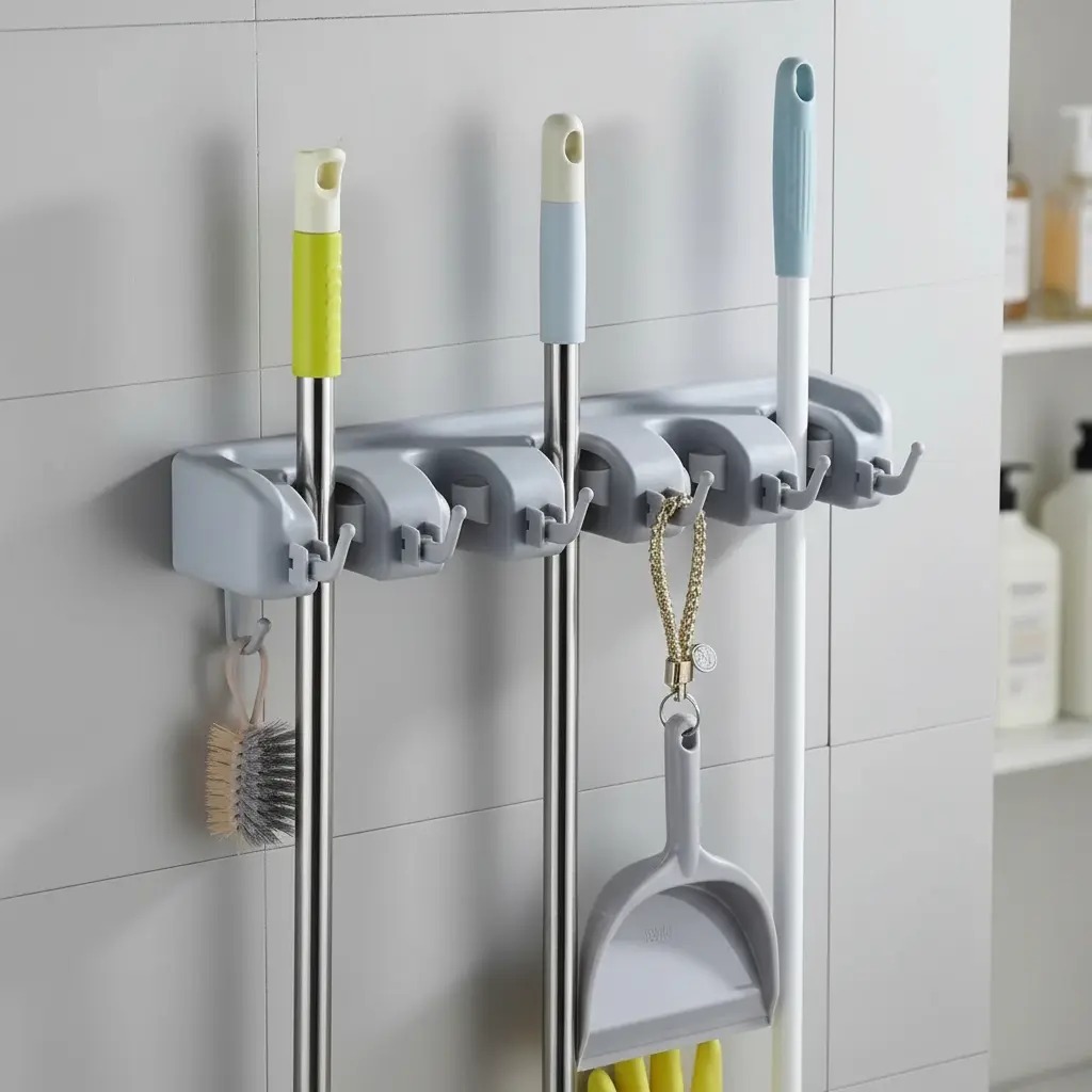 ORGANIZADOR DE PARED PARA ESCOBAS