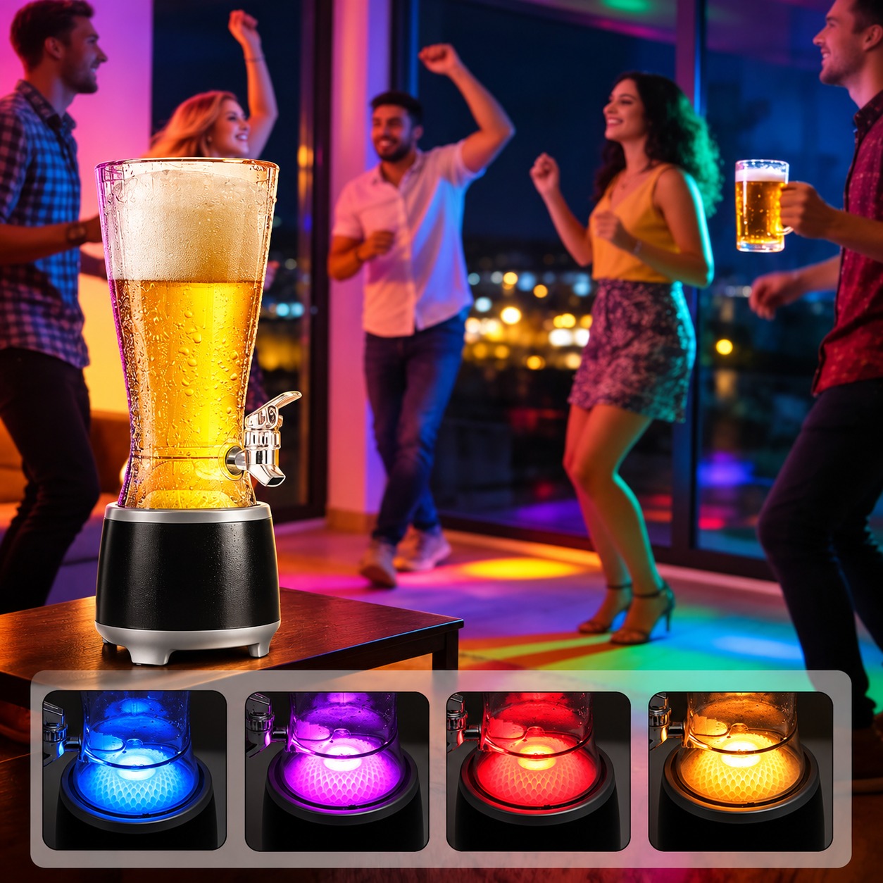 DISPENSADOR CON BOCINA LED 2.5L
